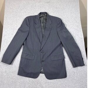 Christian Dior Monsieur Striped Wool Blend Sport Coat Blazer Men 44L